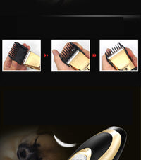 HKM-7751357 Professional Rechargeable Dog & Cat Grooming Clippers with Titanium Ceramic Blade