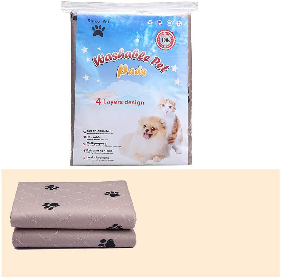 HKM-7751613 Non-slip Pet Cushion with Dog Paw Print - Available in Multiple Sizes
