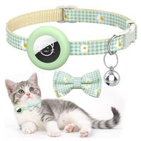 HKM-7751741 Plaid Bowknot Collar for Dogs and Cats in Black, Orange, Pink, and Green