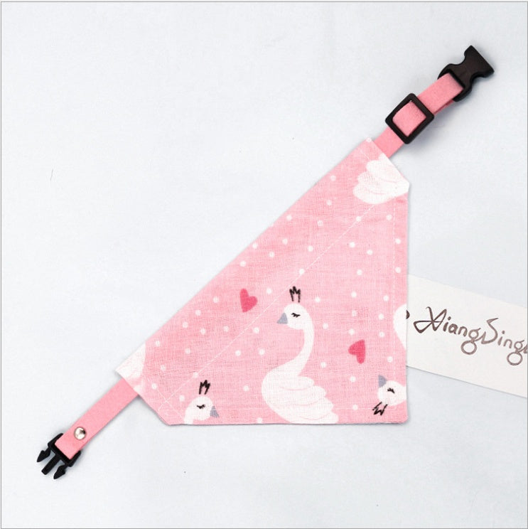 HKM-7752125 Triangle Dog Scarf and Cat Collar for Small Pets - Cute Japanese Design, Multiple Sizes Available