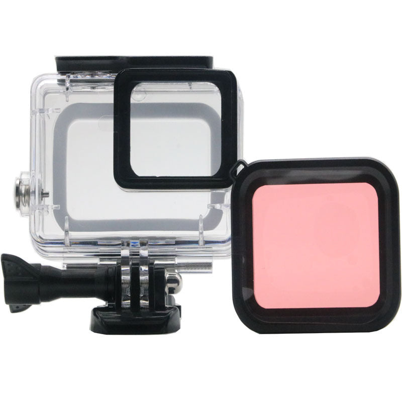 HKM-775251 Waterproof Case for GoPro Hero 5, 6, 7 with Optional Colour Filters and Accessories