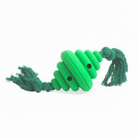 HKM-7753021 Durable Dog Ball with Rope - Interactive Chew and Food Dispenser Toy for Large Dogs