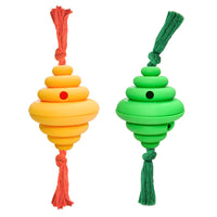 HKM-7753021 Durable Dog Ball with Rope - Interactive Chew and Food Dispenser Toy for Large Dogs