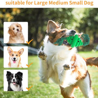 HKM-7753021 Durable Dog Ball with Rope - Interactive Chew and Food Dispenser Toy for Large Dogs