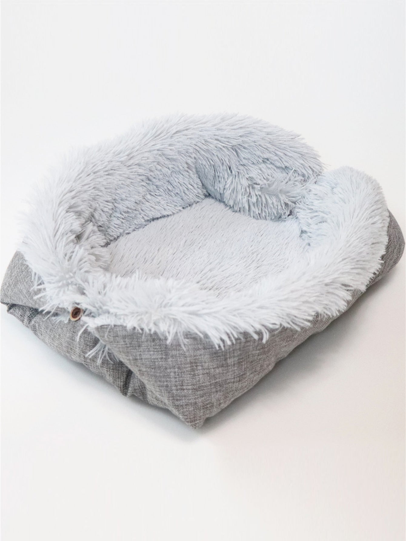 HKM-7753789 Cozy Foldable Plush Pet Bed Mat for Dogs and Cats ¨C Warm Fleece Cushion Ideal for Winter Comfort