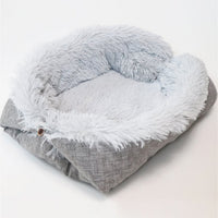HKM-7753789 Cozy Foldable Plush Pet Bed Mat for Dogs and Cats ¨C Warm Fleece Cushion Ideal for Winter Comfort
