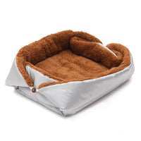 HKM-7753789 Cozy Foldable Plush Pet Bed Mat for Dogs and Cats ¨C Warm Fleece Cushion Ideal for Winter Comfort