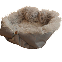 HKM-7753789 Cozy Foldable Plush Pet Bed Mat for Dogs and Cats ¨C Warm Fleece Cushion Ideal for Winter Comfort