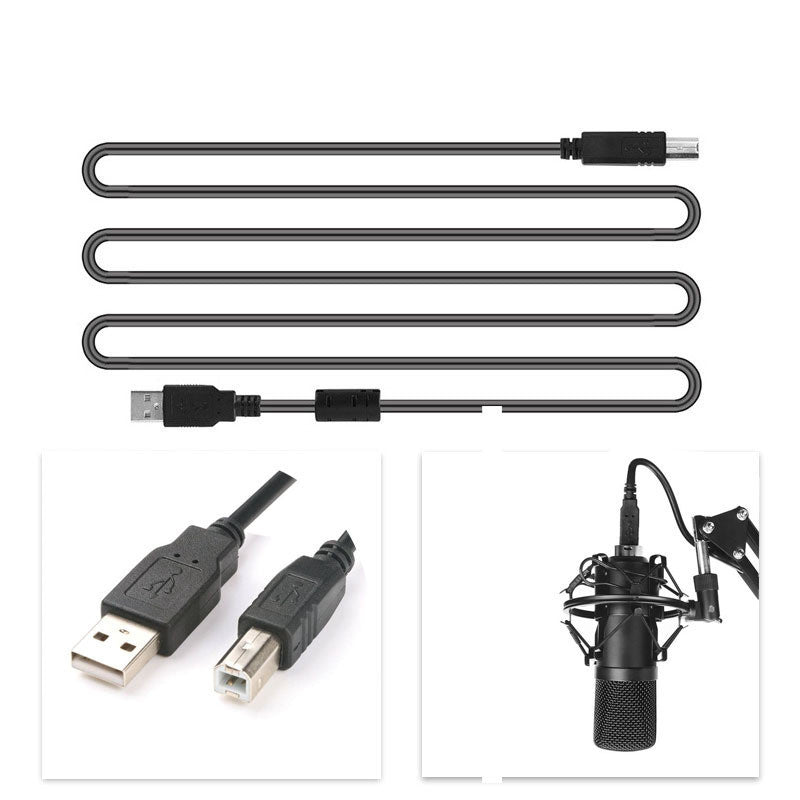 HKM-775379 Condenser Microphone Set BM-700 with Metal Construction for Recording and Live Performances