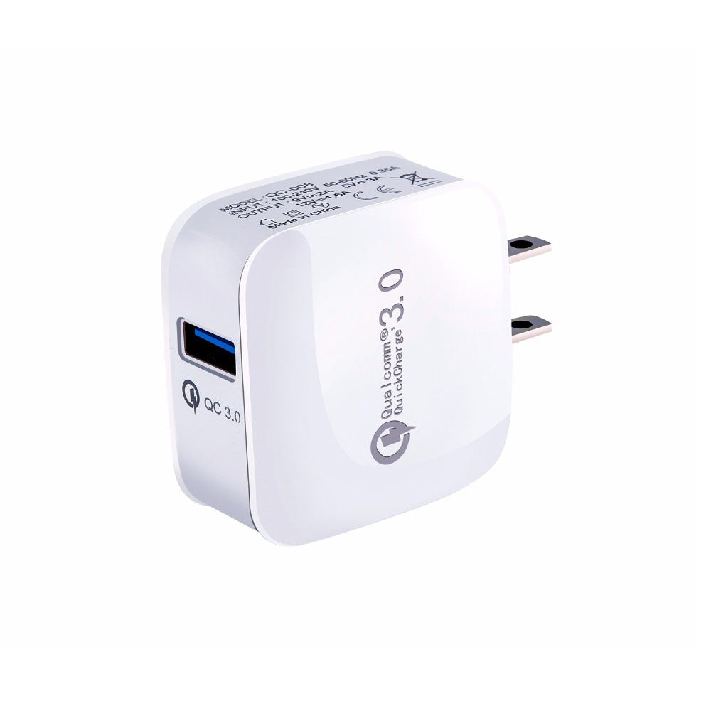 HKM-775379 Fast Charging USB Plug Adapter, AC100-240V Input, DC Output 3A, 9V/12V Compatible with Multiple Fast Charging Protocols