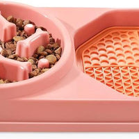 HKM-775379 Interactive Slow Feeder Dog Bowl for Healthy Eating and Weight Management, Non-Slip Design, Easy to Clean