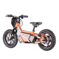 HKM-775443 12-Inch Electric Balance Bike for Kids Ages 2 to 6, 250W Motor, Aluminum Frame, Disc Brakes, Adjustable Speed
