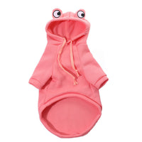 HKM-7755197 Frog Costume Sweatshirt for Small Dogs and Cats – Cozy Hoodies for Autumn Fun