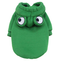 HKM-7755197 Frog Costume Sweatshirt for Small Dogs and Cats – Cozy Hoodies for Autumn Fun