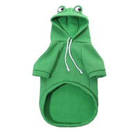 HKM-7755197 Frog Costume Sweatshirt for Small Dogs and Cats – Cozy Hoodies for Autumn Fun
