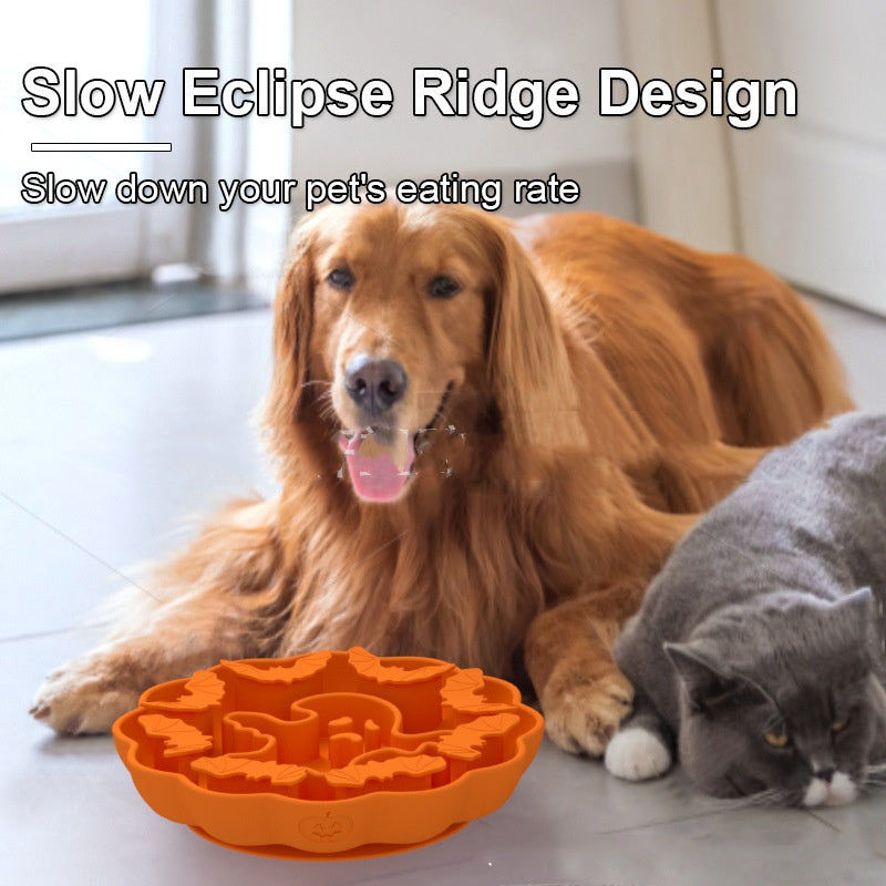 HKM-7755709 Multi-Functional Anti-Choke Slow Feeding Silicone Dog Bowl