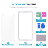 HKM-775571 Purple Matte Tempered Glass Anti-Peep Screen Protector for iPhone 14/15 Series and iPhone 13/12/11/SE Models