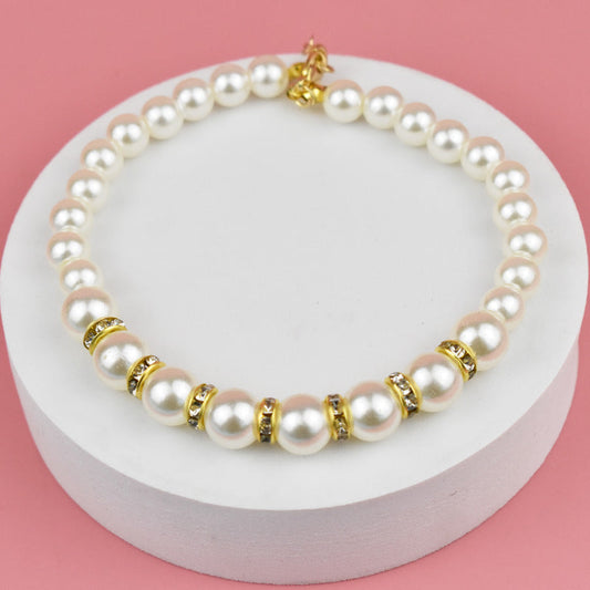 HKM-775699 Resin Cat and Dog Necklace Collar with Tail Chain, All Seasons Suitable