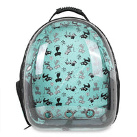 HKM-7757757 Pet Carrier Backpack with Transparent Design and Ventilation for Cats and Dogs