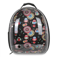 HKM-7757757 Pet Carrier Backpack with Transparent Design and Ventilation for Cats and Dogs
