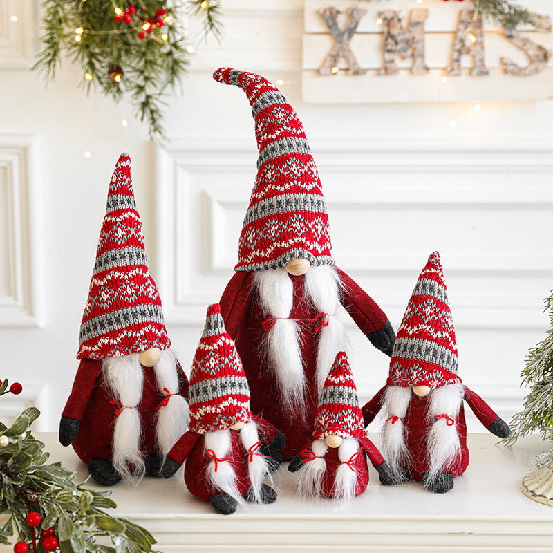 HKM-775827 Faceless Santa Claus Doll Christmas Ornament in Various Sizes and Colors