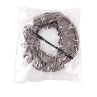 HKM-7760573 Foldable Suede Cat Tunnel Toy - Interactive Play for Cats in Gray and Khaki