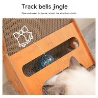 HKM-7761469 Vertical Cat Scratch Board with Catnip - Durable Corrugated Paper Design, Two Size Options
