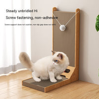 HKM-7761469 Vertical Cat Scratch Board with Catnip - Durable Corrugated Paper Design, Two Size Options