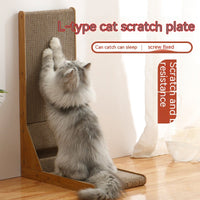 HKM-7761469 Vertical Cat Scratch Board with Catnip - Durable Corrugated Paper Design, Two Size Options