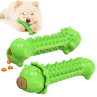 HKM-7762109 Molar Stick Dog Toothbrush Toy - Durable TPR Bite Toy for Pets - Available in Blue, Yellow, and Green