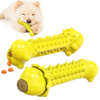 HKM-7762109 Molar Stick Dog Toothbrush Toy - Durable TPR Bite Toy for Pets - Available in Blue, Yellow, and Green