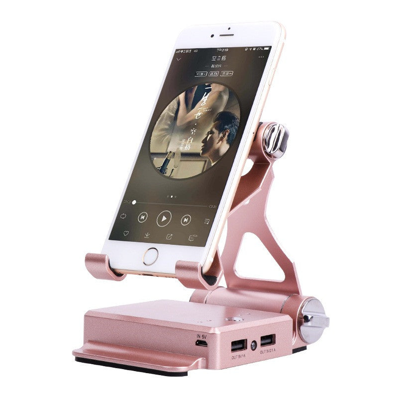 HKM-776211 Foldable Mobile Power Nesting with Dual Output in Rose Gold, Black, and Blue