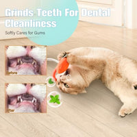 HKM-7762749 Dental Sisal Rope Cat Chew Toy with Silvervine and Catnip for Indoor Cats