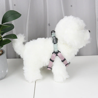 HKM-7763901 Adjustable Nylon Dog Harness with Holding Rope - Multiple Color Options