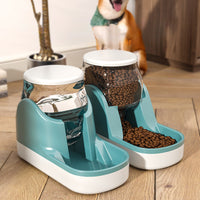 HKM-7765053 Automatic Cat Water Fountain and Dog Food Dispenser with Large Capacity for Convenient Feeding