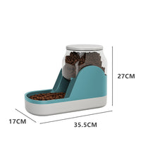HKM-7765053 Automatic Cat Water Fountain and Dog Food Dispenser with Large Capacity for Convenient Feeding