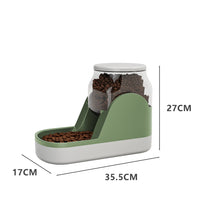 HKM-7765053 Automatic Cat Water Fountain and Dog Food Dispenser with Large Capacity for Convenient Feeding