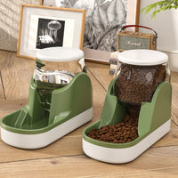 HKM-7765053 Automatic Cat Water Fountain and Dog Food Dispenser with Large Capacity for Convenient Feeding