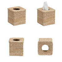 HKM-776595 Elegant Water Hyacinth 3-Piece Bathroom Accessory Set for Home Decor