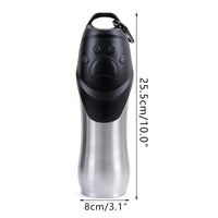 HKM-7767101 Stainless Steel Pet Water Bottle with Multiple Size Options - 350ml, 600ml, 750ml