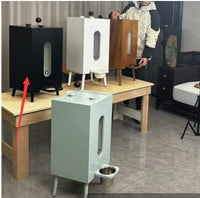 HKM-7767229 Elevated Wooden Pet Feeder for Dogs and Cats - Large Capacity, Adjustable Legs