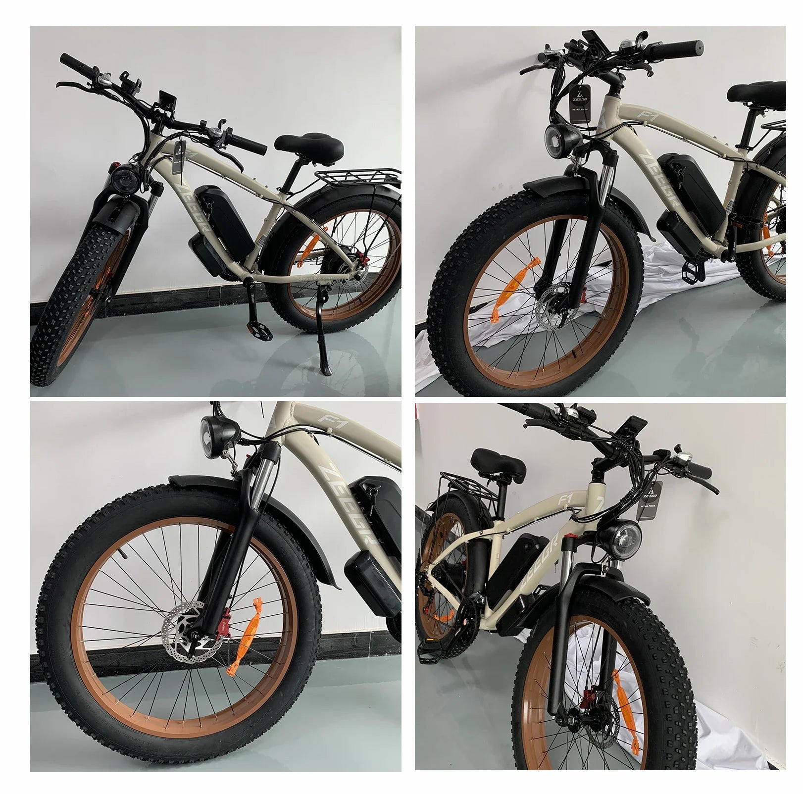 HKM-776723 Electric Mountain Bike with 1000W Motor, 48V 16Ah Battery, 7-Speed Gears, and Hydraulic Disc Brakes - 26 Inch Fat Tire E-Bike for Adults
