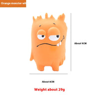 HKM-7767613 Vocalization Bite Molar Dog Toy in Assorted Monster Designs - Durable Latex for Chewing Fun