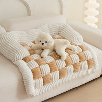 HKM-7767869 Cozy Chessboard Pattern Pet Pad for Autumn and Winter - Available in Multiple Sizes