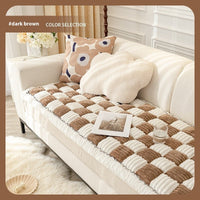 HKM-7767869 Cozy Chessboard Pattern Pet Pad for Autumn and Winter - Available in Multiple Sizes
