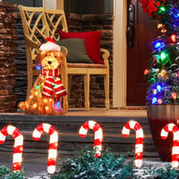 HKM-776787 Acrylic Light Chain Dog Decor for Outdoor Garden Holiday Display, 36x16cm