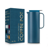 HKM-776787 Large Capacity 47oz Double Wall Insulated Stainless Steel Vacuum Coffee and Tea Pot