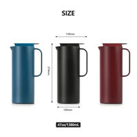 HKM-776787 Large Capacity 47oz Double Wall Insulated Stainless Steel Vacuum Coffee and Tea Pot