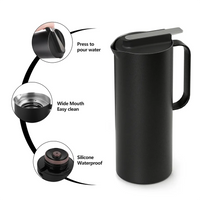 HKM-776787 Large Capacity 47oz Double Wall Insulated Stainless Steel Vacuum Coffee and Tea Pot