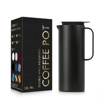 HKM-776787 Large Capacity 47oz Double Wall Insulated Stainless Steel Vacuum Coffee and Tea Pot